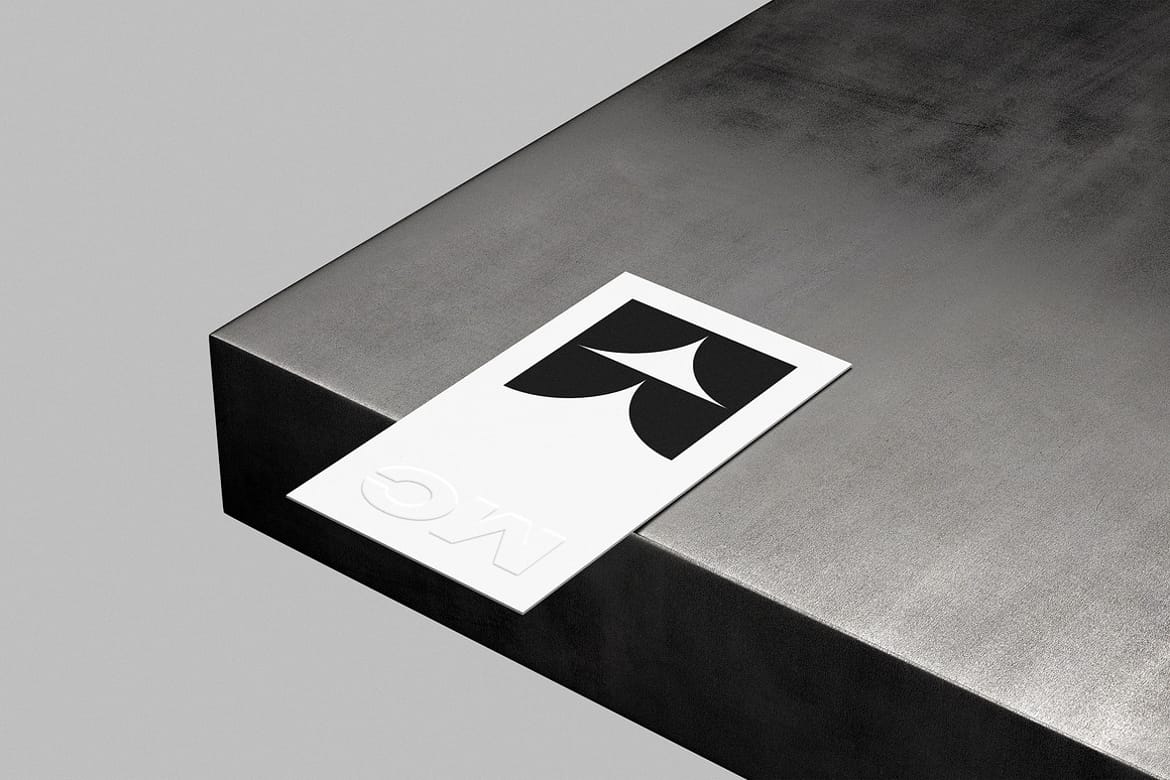 90x50mm Business Card Mockup