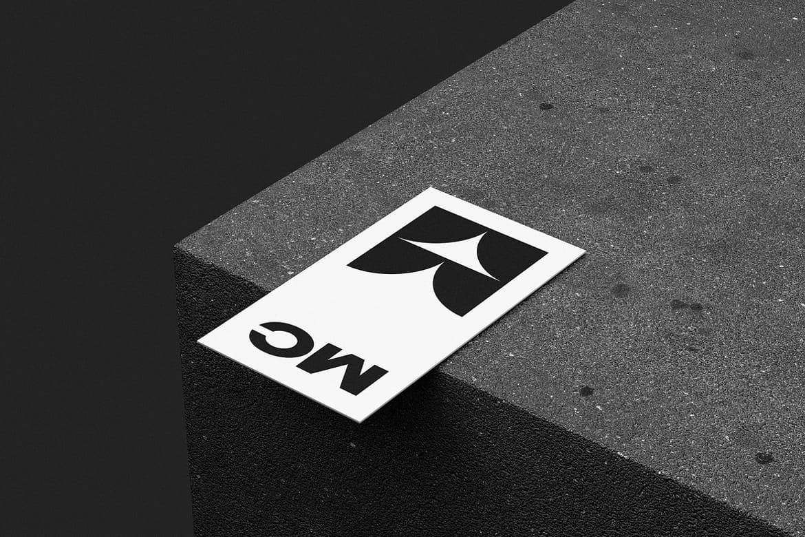 90x50mm Business Card Mockup