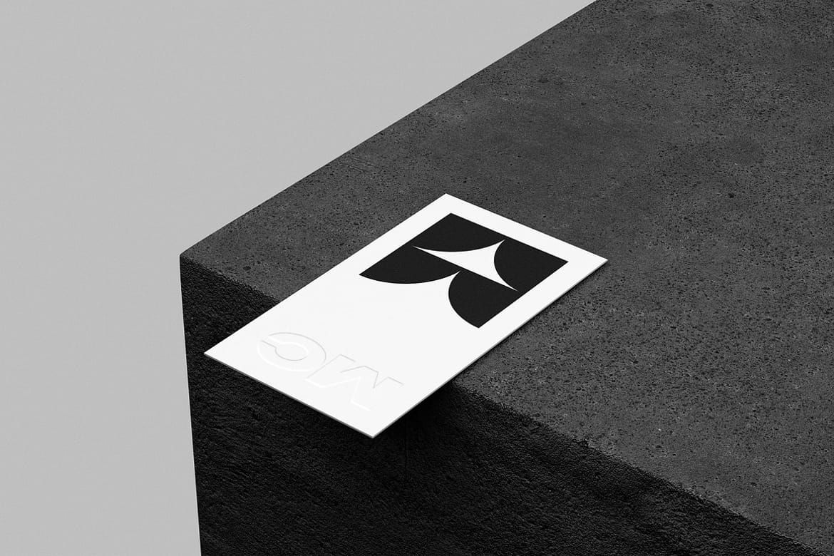 90x50mm Business Card Mockup