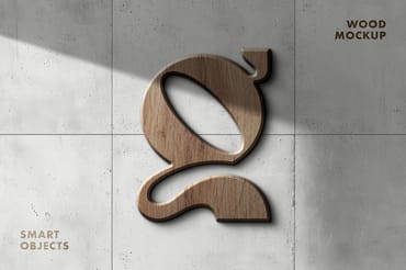 Wood Sign Logo Mockup