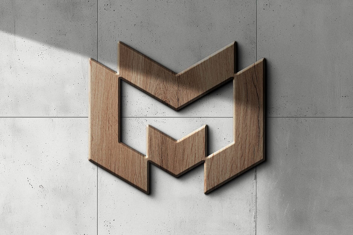 Wood Sign Logo Mockup