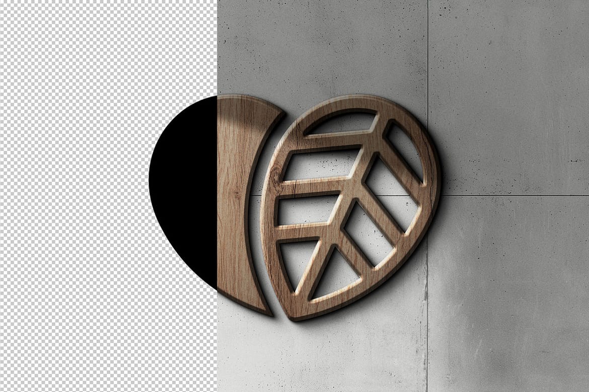 Wood Sign Logo Mockup