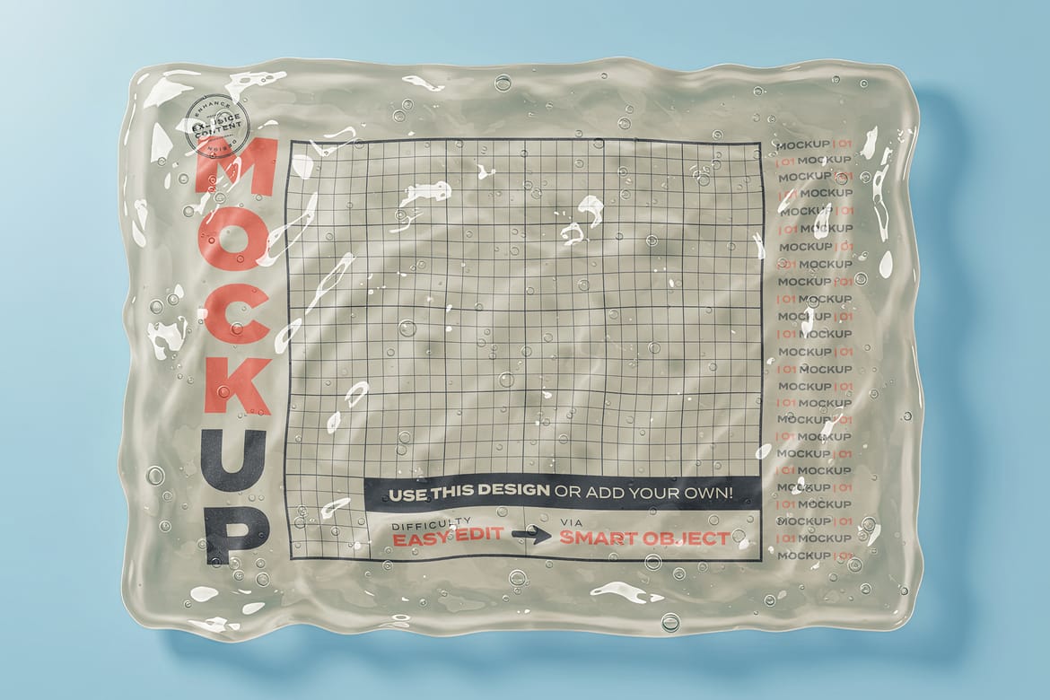 Jelly Gel Substance Poster Mockups