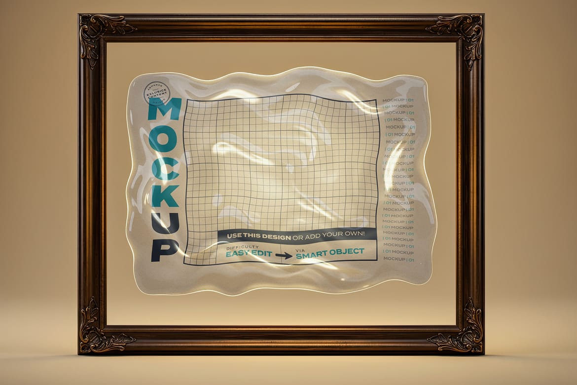 Jelly Gel Substance Poster Mockups