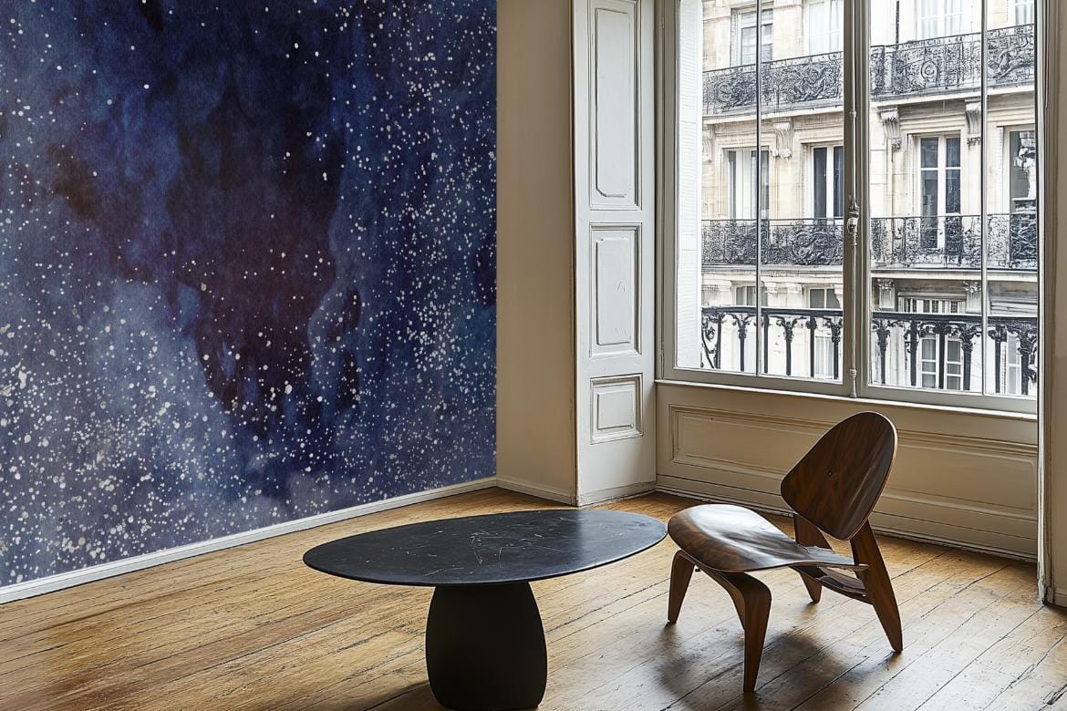 Parisian Home Room Wallpaper Mockup No 1 
