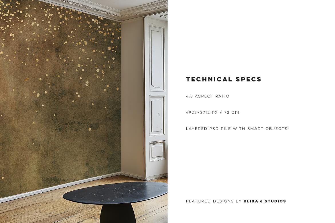 Parisian Home Room Wallpaper Mockup No 1 