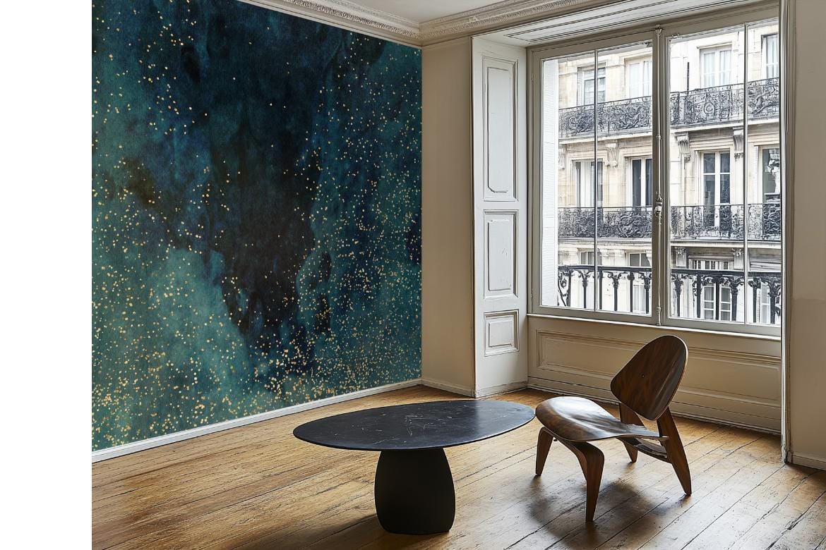 Parisian Home Room Wallpaper Mockup No 1 