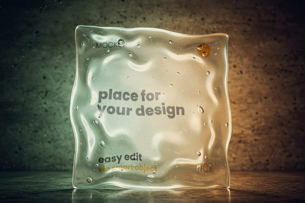 Jelly Gel Substance Poster Mockups