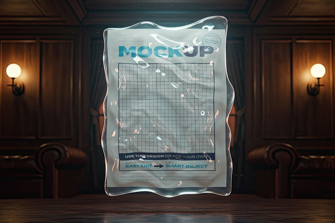 Jelly Gel Substance Poster Mockups