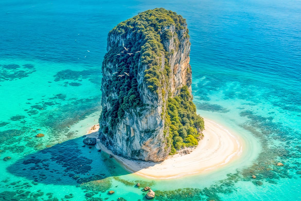 Tropical Rock Island – Aerial Photo Collection