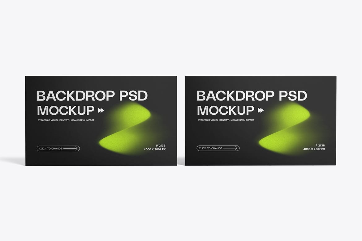 Foldable Backdrop Banner Mockup