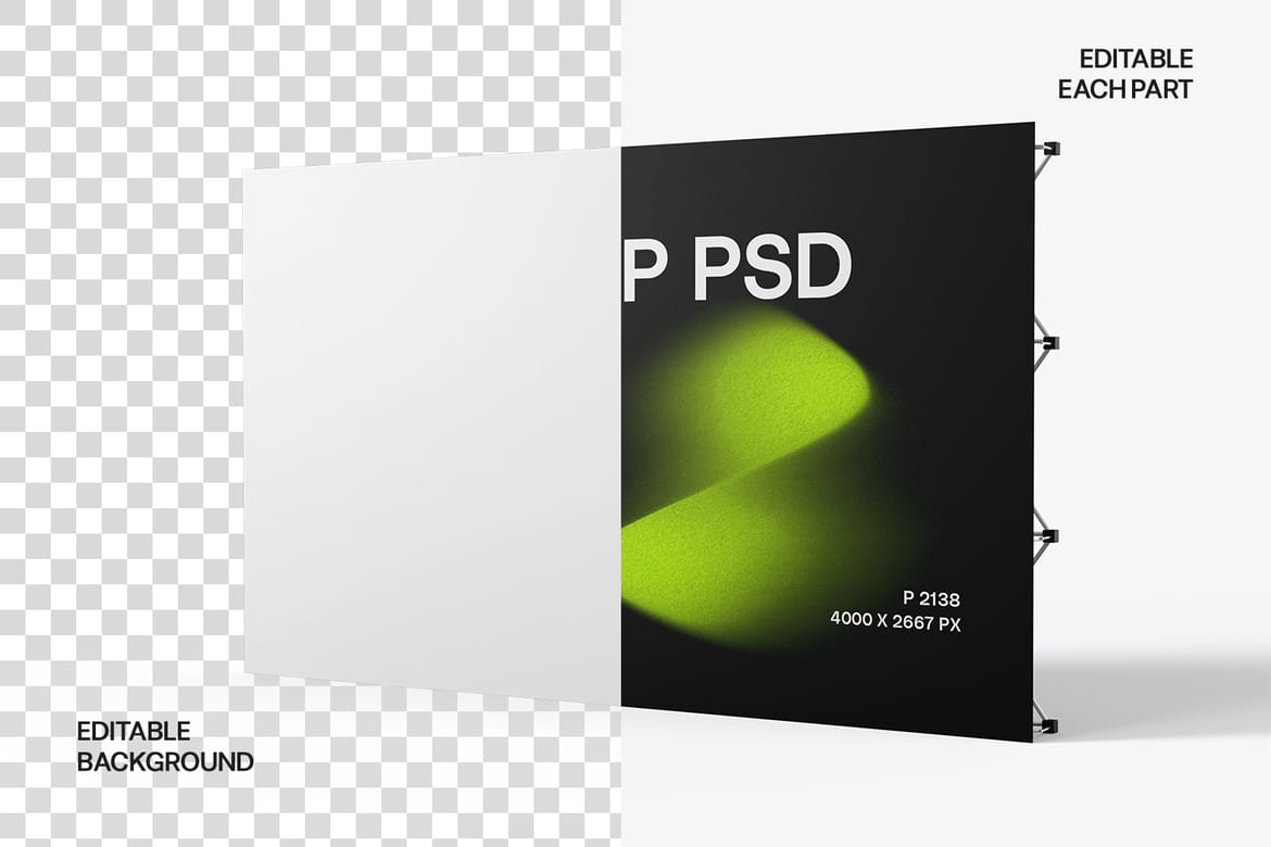 Foldable Backdrop Banner Mockup
