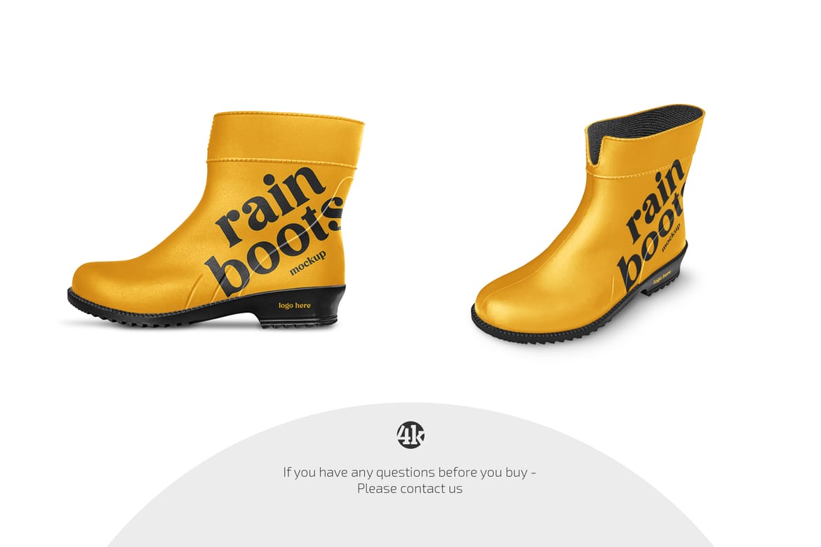 Rain Boots Mockup Set