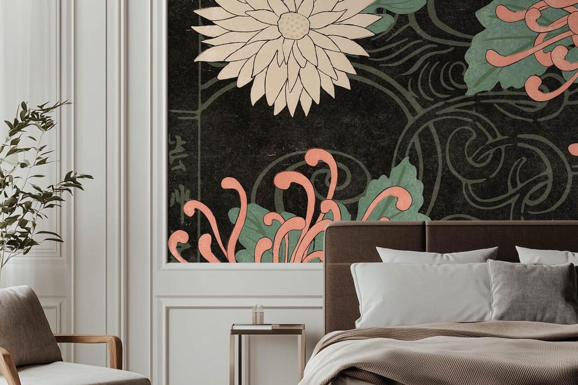 Paris Home | Bedroom Wallpaper  Mockup No. 1