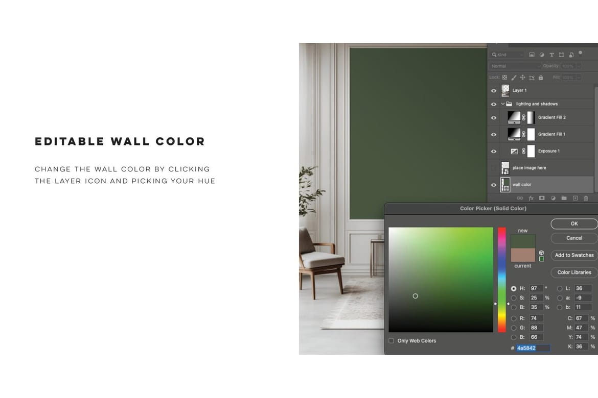 Paris Home | Bedroom Wallpaper  Mockup No. 1