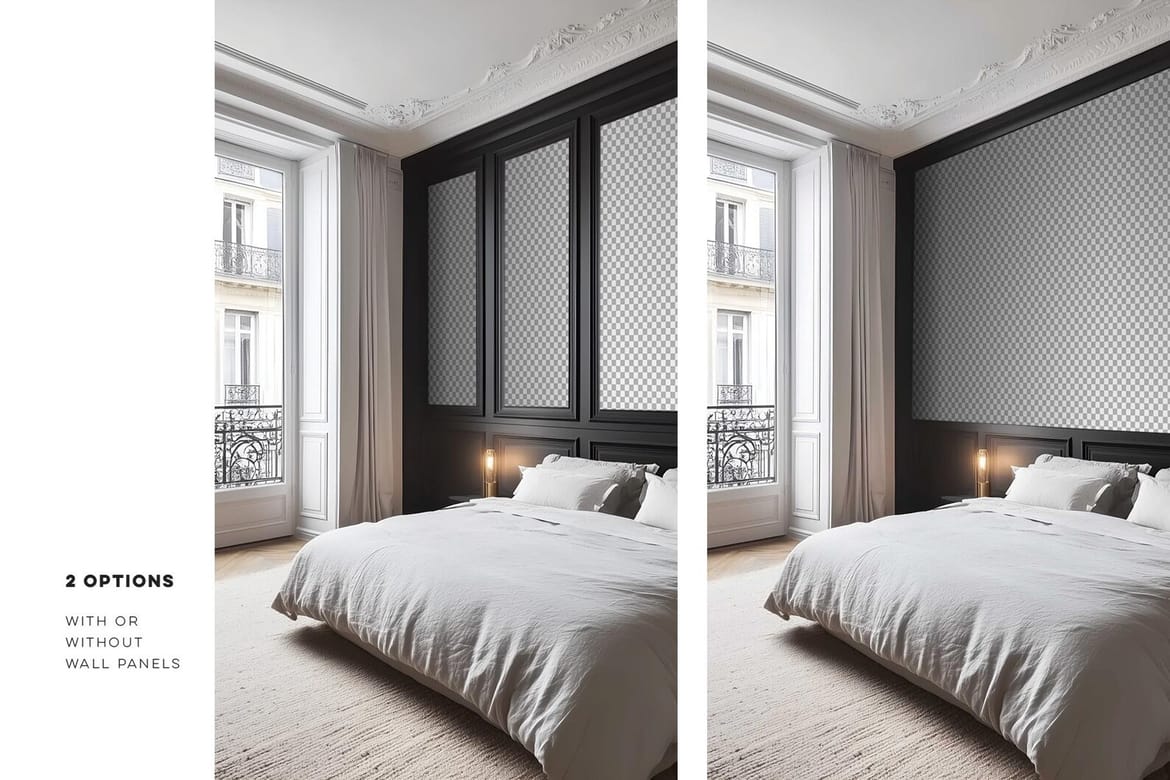 Paris Home | Bedroom Wallpaper Mockup No. 2