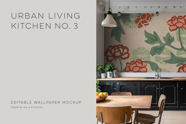Urban Living | Kitchen Wallpaper Mockup No. 3