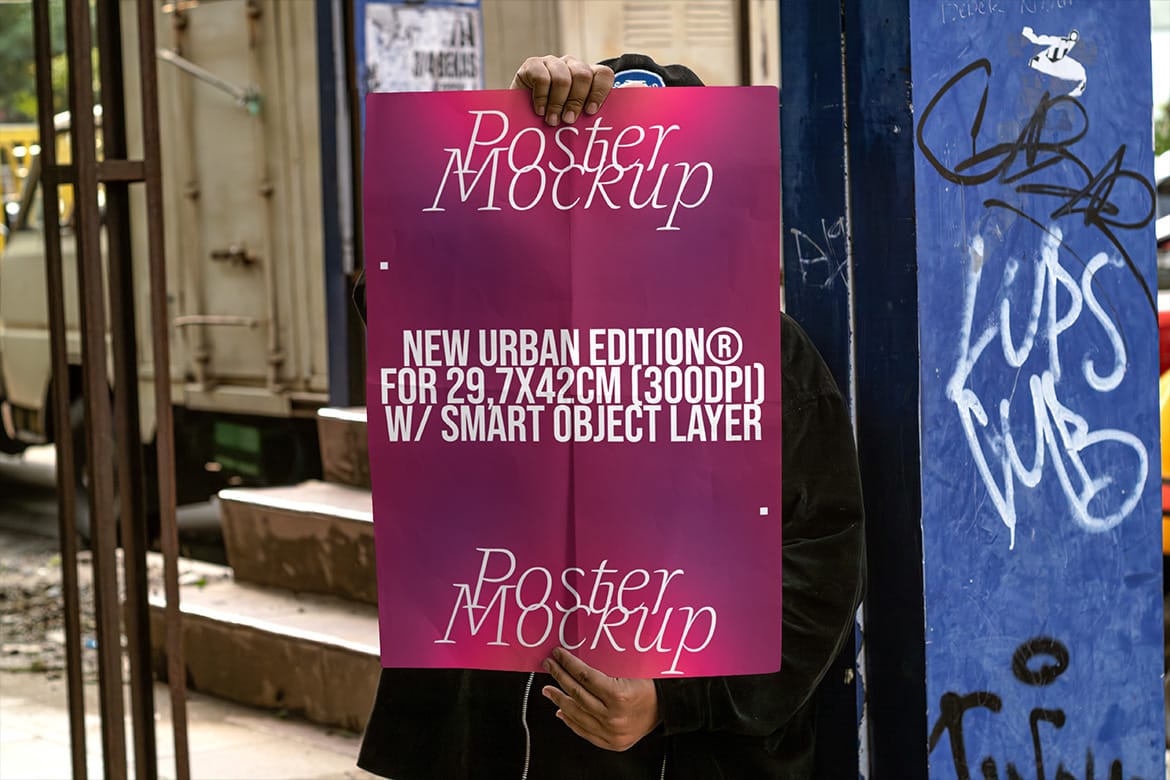 Poster Mockup / Urban Realistic Scene Series - VOL