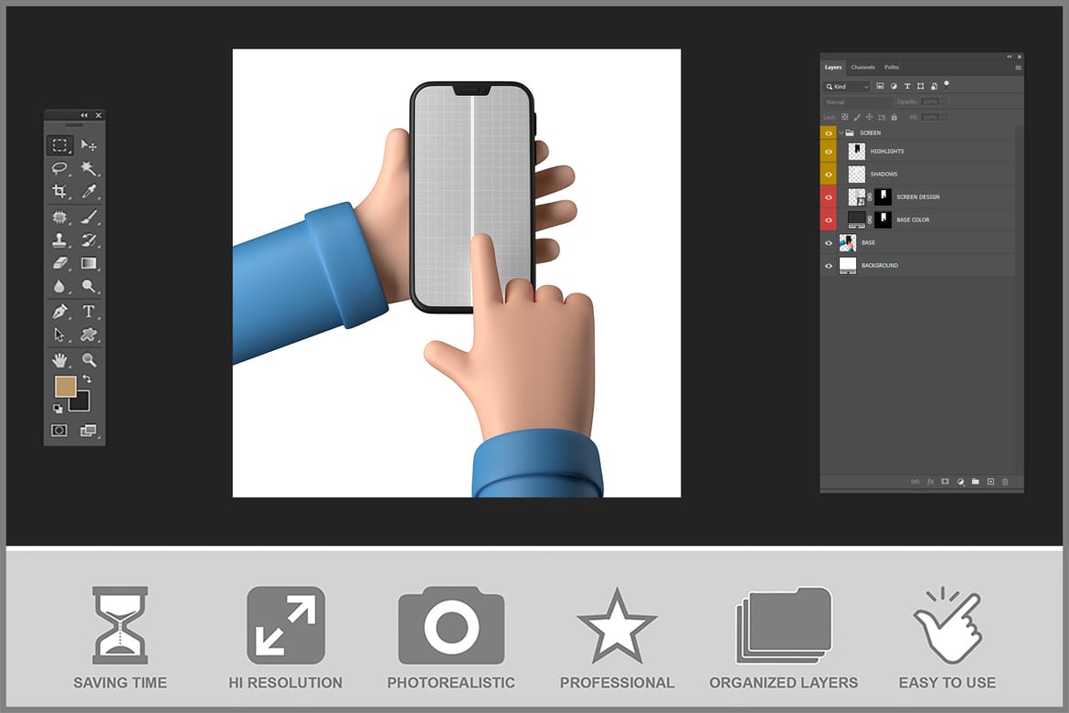Device Cartoon Mockups