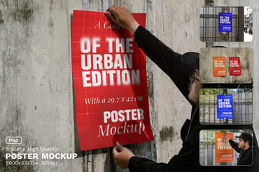 Poster Mockup / Urban Realistic Scene Series
