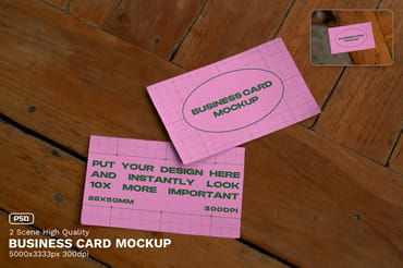Business Card Mockup / Urban Realistic Scene Series - VOL