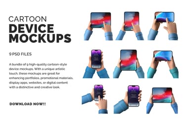 Device Cartoon Mockups