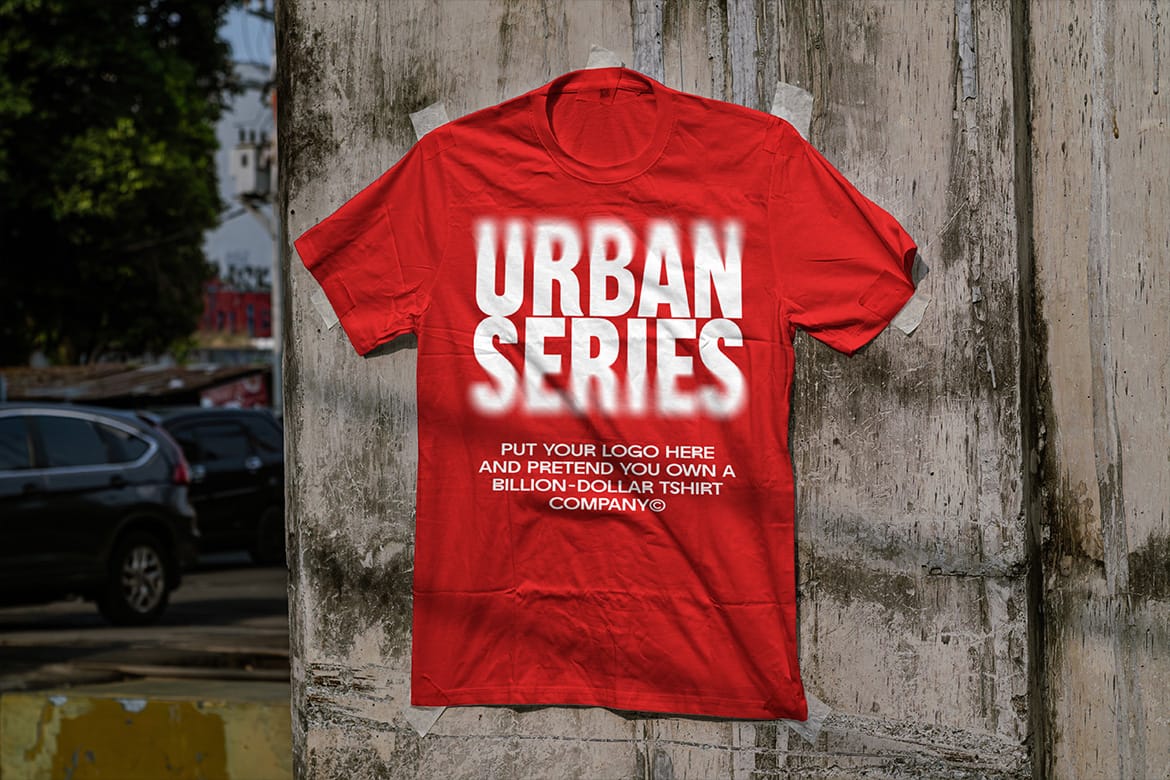 T-Shirt Mockup / Urban Realistic Scene Series 