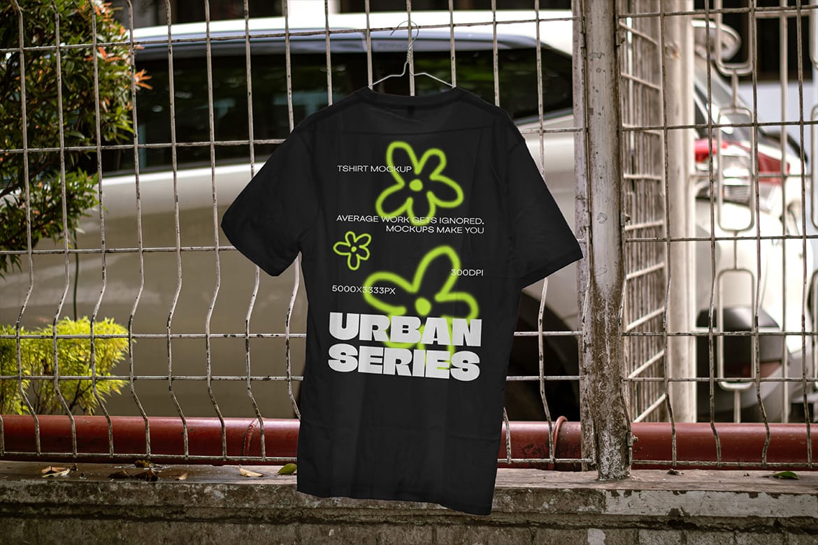 T-Shirt Mockup / Urban Realistic Scene Series 