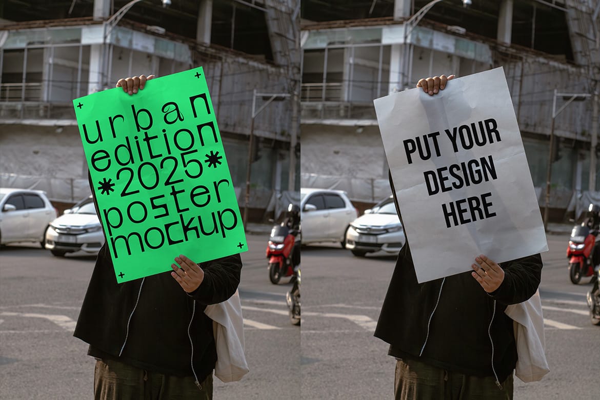 Poster Mockup / Urban Realistic Scene Series - VOL