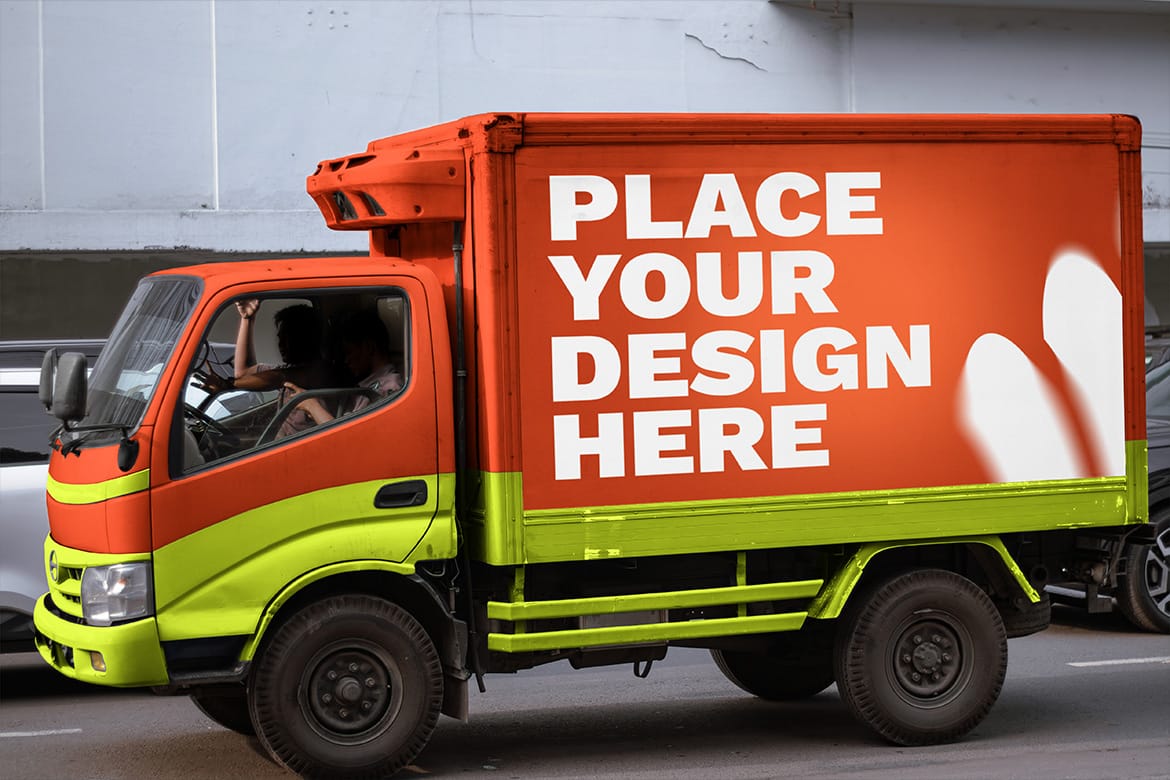 Truck Mockup / Urban Realistic Scene Mockup - VOL