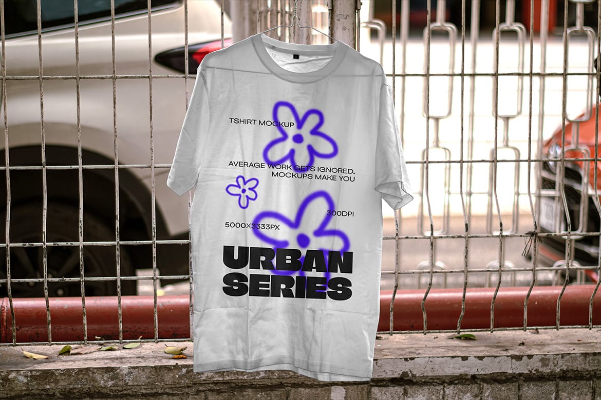 T-Shirt Mockup / Urban Realistic Scene Series 