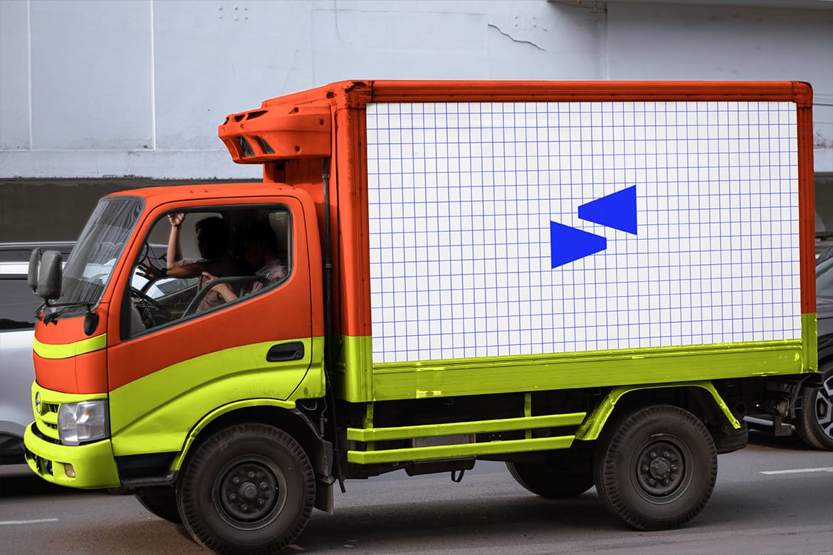 Truck Mockup / Urban Realistic Scene Mockup - VOL