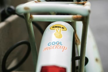 Bike Stickers Creation Mockups