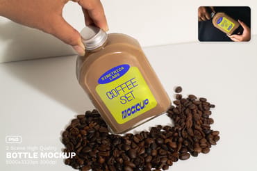Cold Brew Bottle Mockup