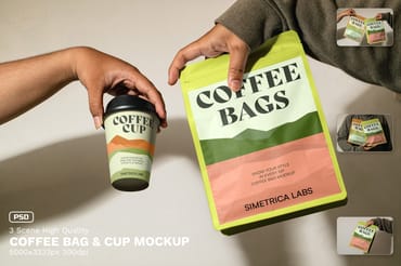 Coffee Bag Mockup