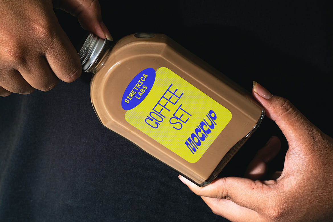 Cold Brew Bottle Mockup