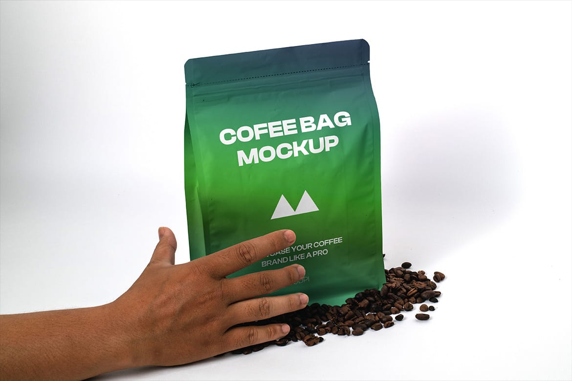 Coffee Set Display Presentation Mockup