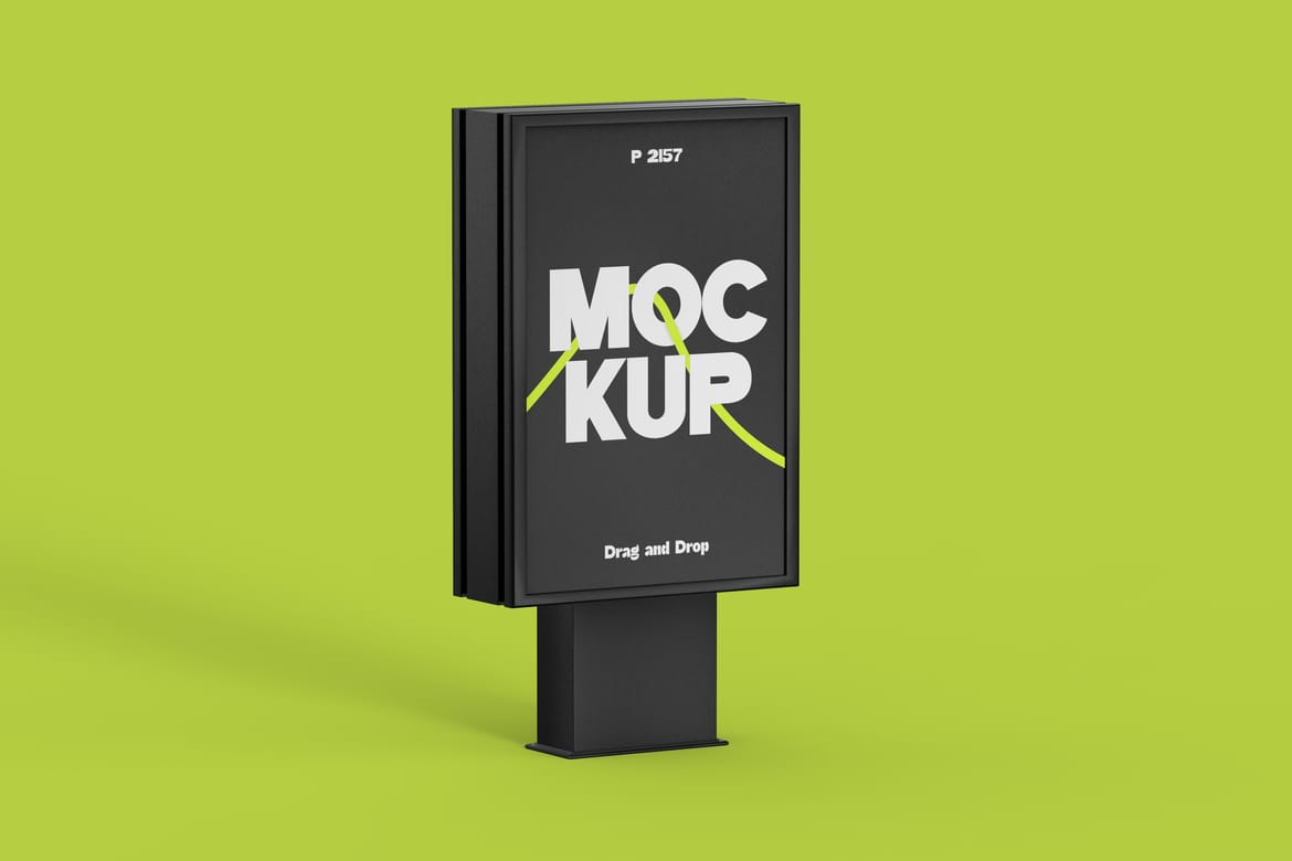 Kiosk Poster Billboard Mockup