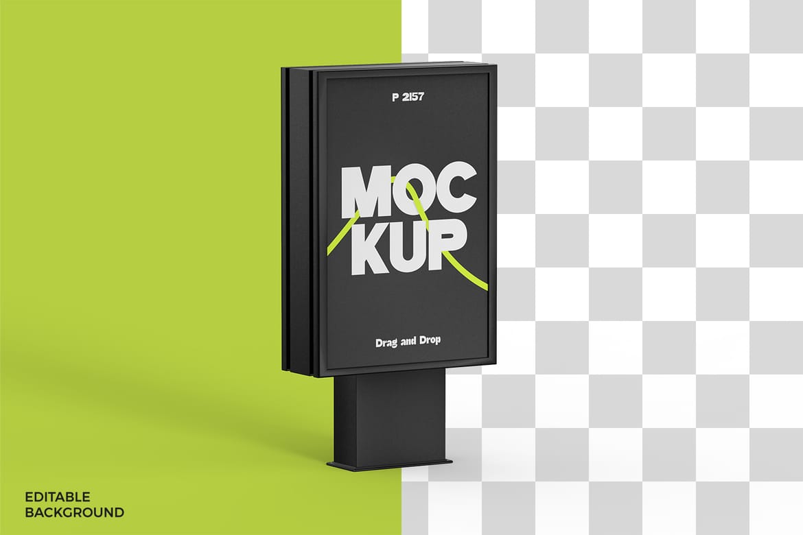 Kiosk Poster Billboard Mockup