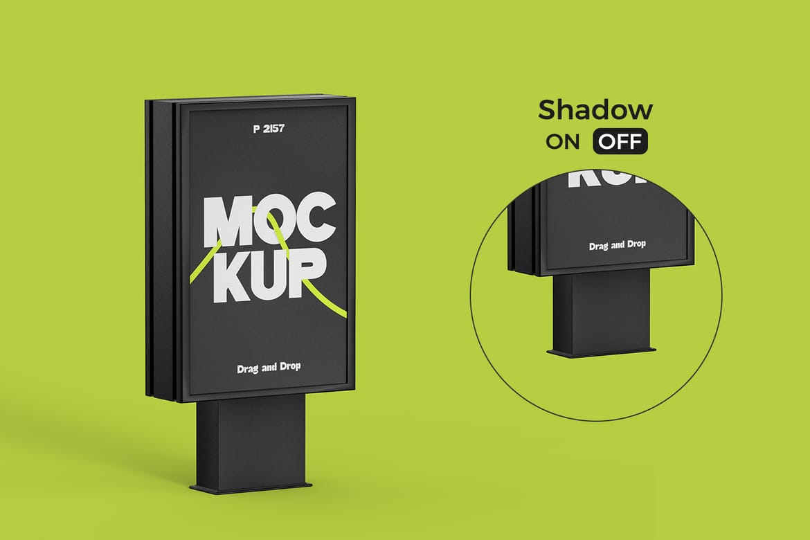 Kiosk Poster Billboard Mockup