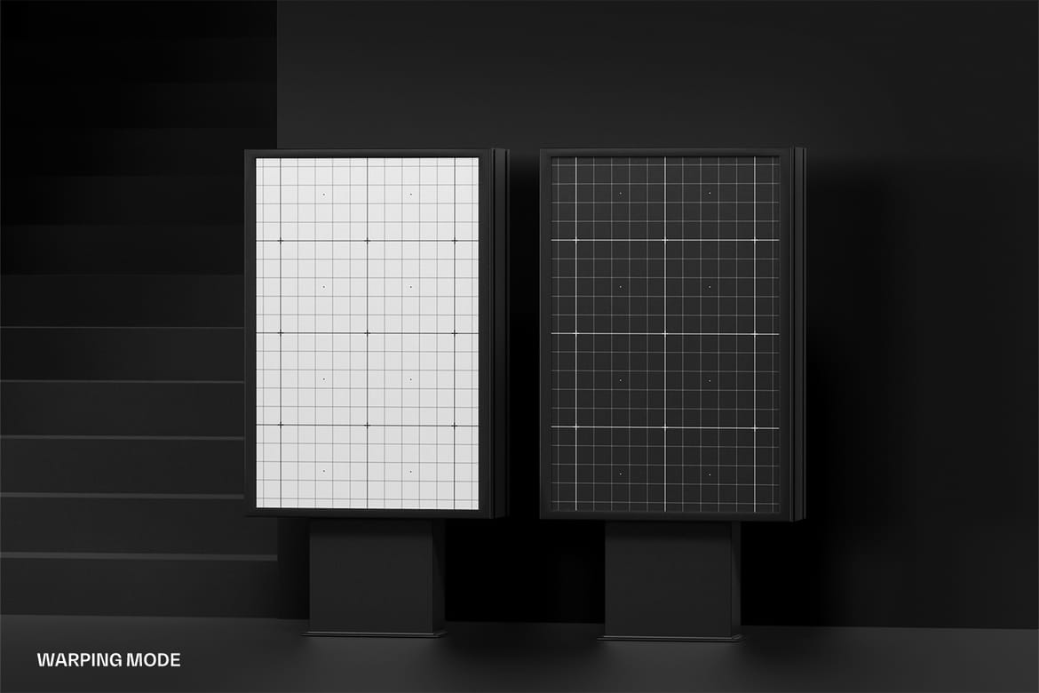 Kiosk Poster Billboard Mockup