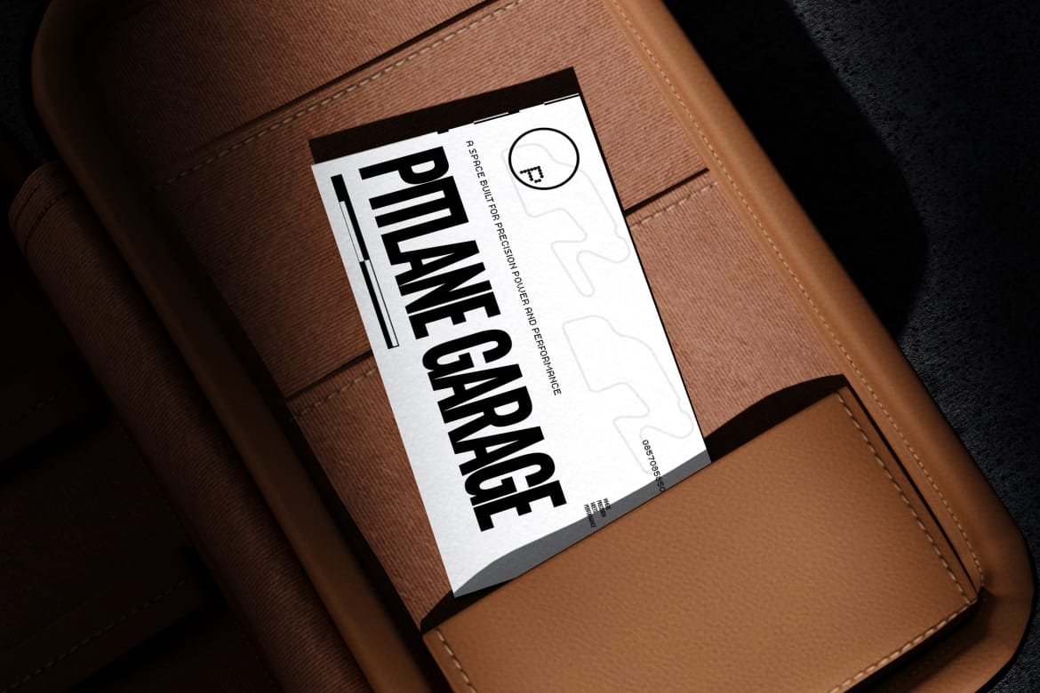Automotive Car Garage Branding Mockup
