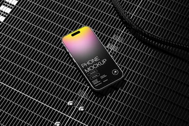 Modern Industrial Smartphone Mockup Template