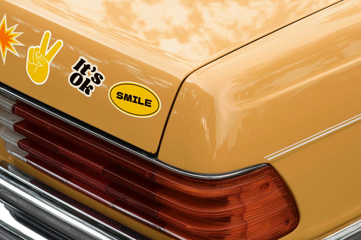 Car Stickers Creation Mockups