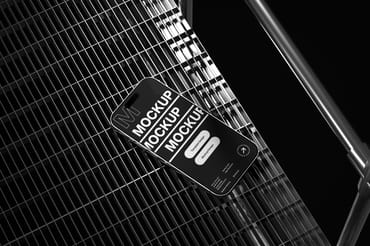 Industrial Grid Smartphone Mockup Template