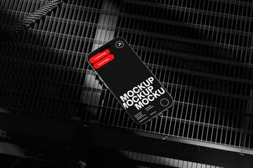 Bold Industrial Smartphone Mockup Template