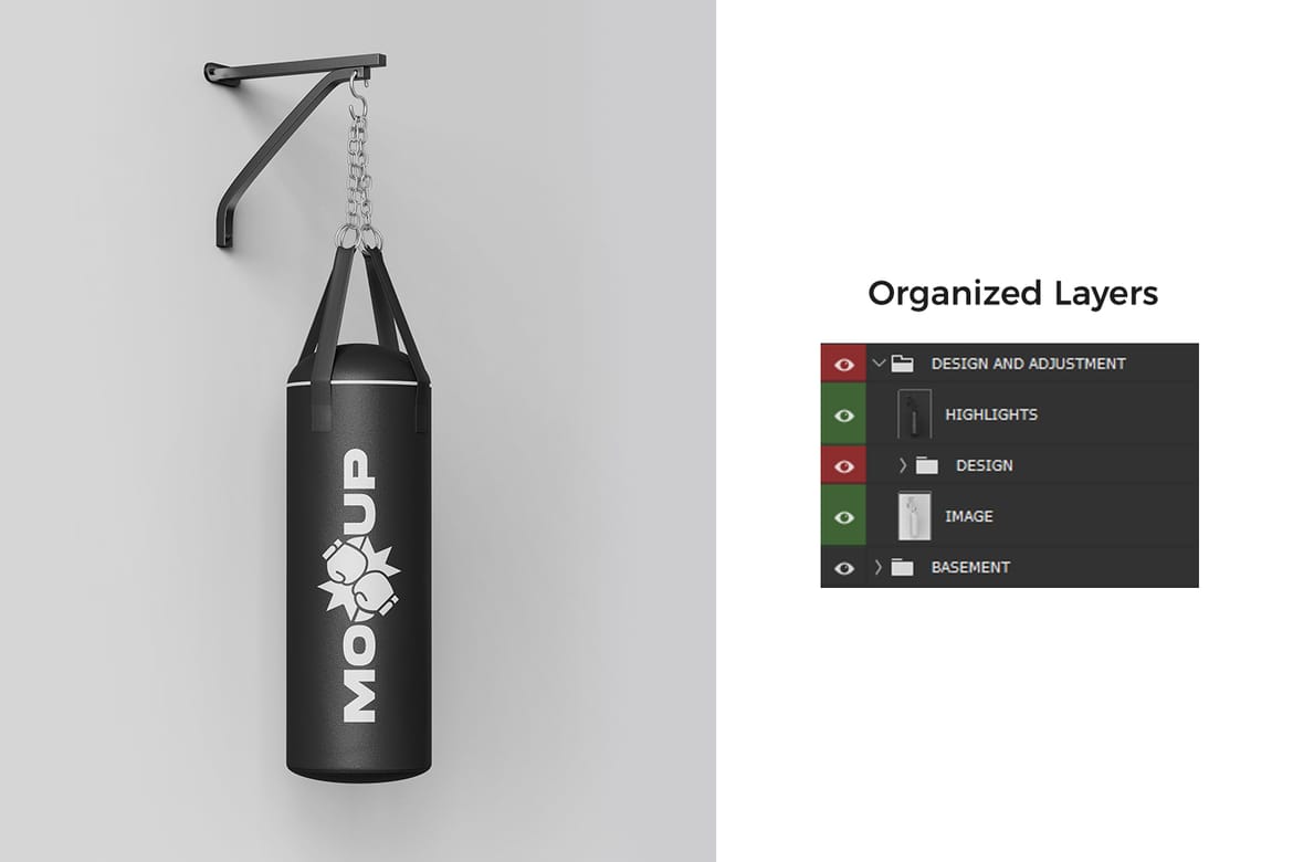 Punching Bag Mockup
