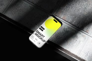 Modern Smartphone Mockup on Tile