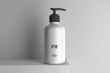 Cosmetic Pump Bottle Mockup