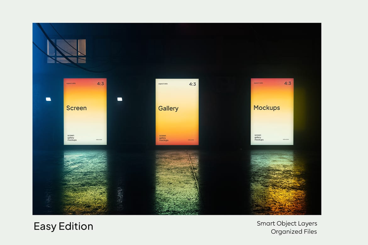  Screen Gallery Mockup Set 